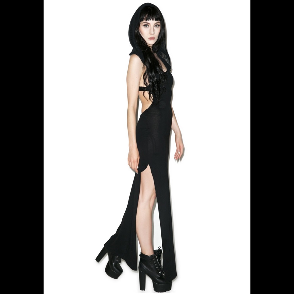 Lip Service Wicked Games Hooded Maxi Dress